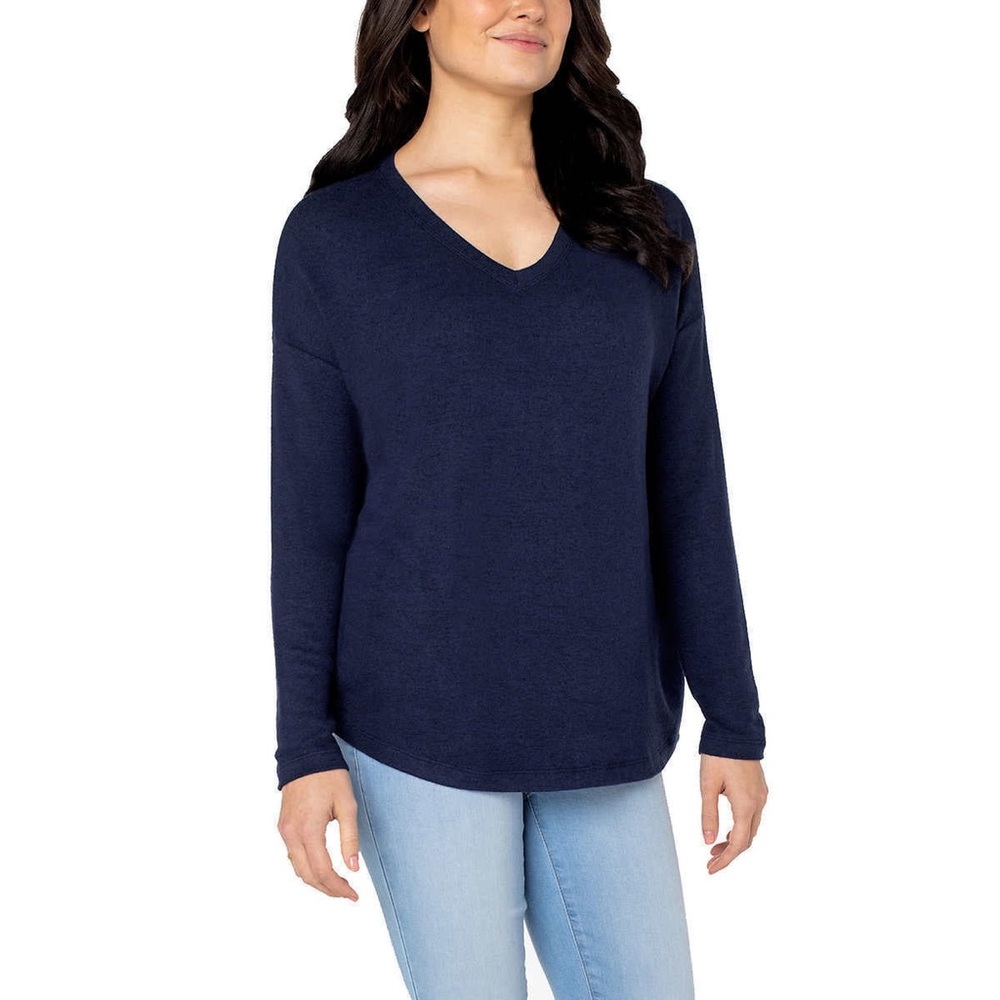 Well Worn Navy Long Sleeve Tee